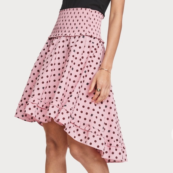 Scotch & Soda Polka Dot High Low Skirt. NWT!!! - Picture 1 of 10